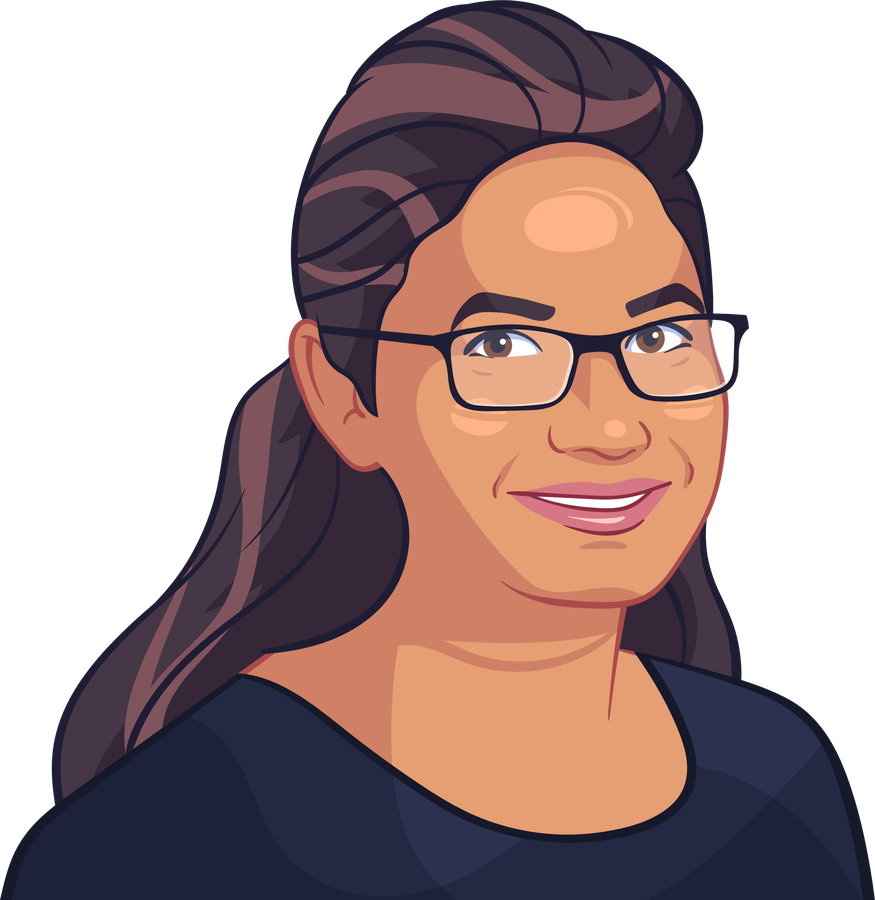 Summer intern, drawn by hand